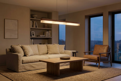 Araco Lumière Frozen Fira natural alabaster pendant light, alternate view