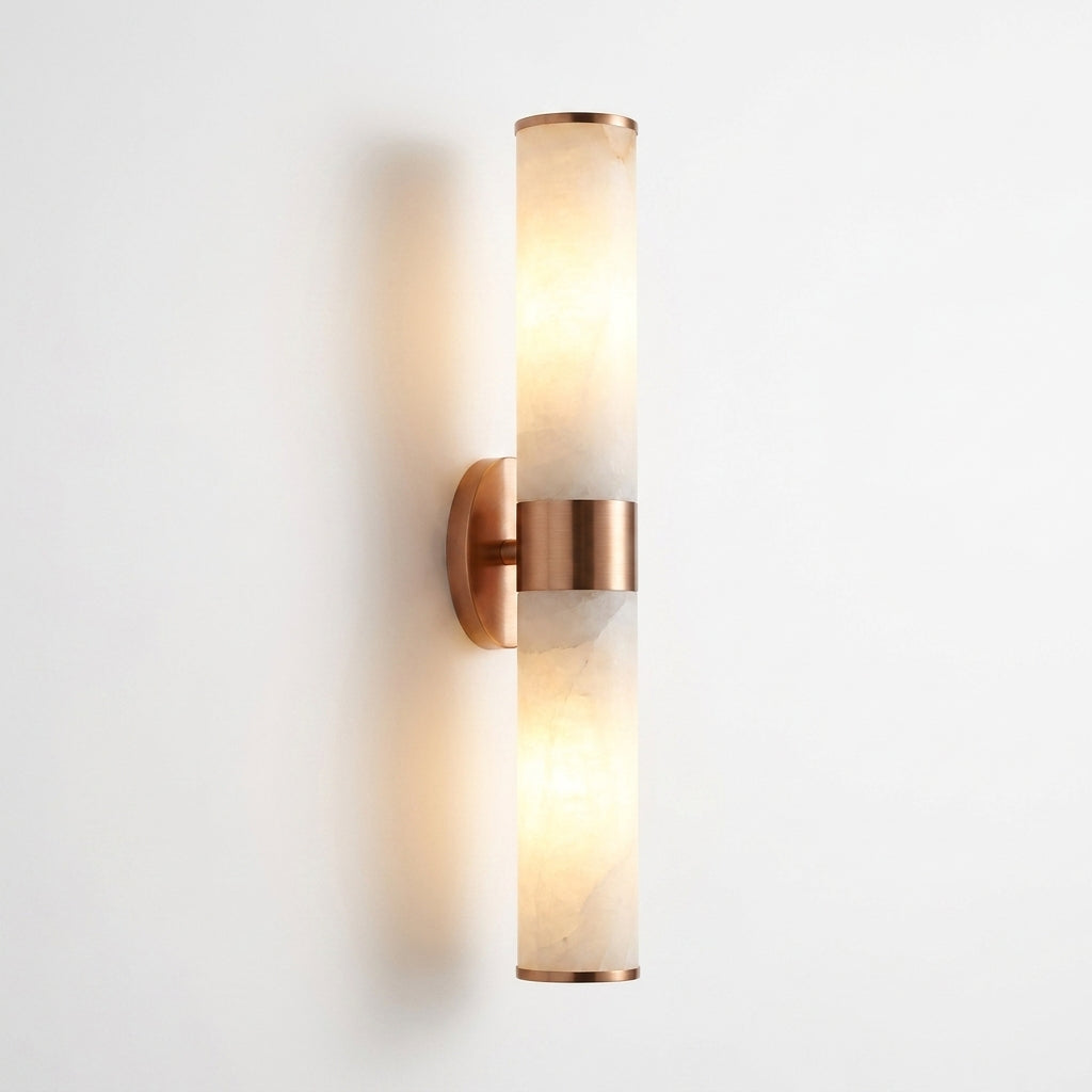 Araco Lumière Frozen Glow natural alabaster wall light