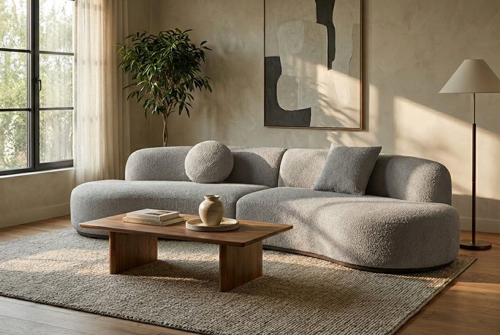 Araco Atelier Coco 4 seater sofa in Mistral fabric