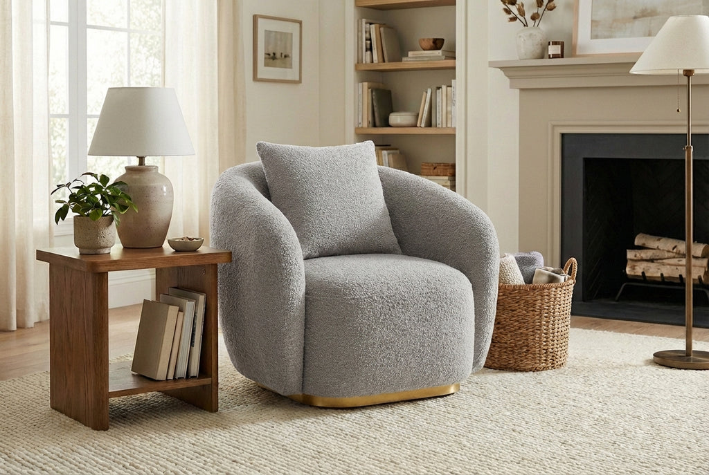 Araco Atelier Cleo armchair in Mistral fabric