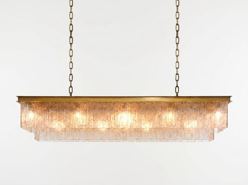 Araco Lumière Radiant Bella glass and steel pendant light