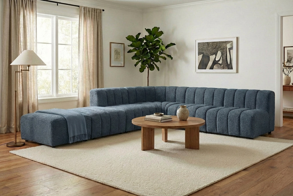 Araco Atelier Leo corner sofa in Spindle fabric