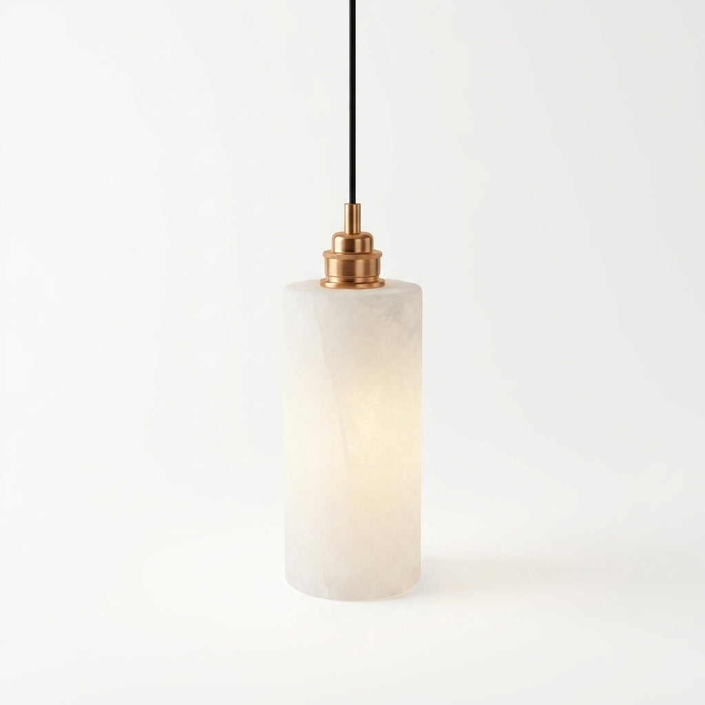 Araco Lumière Frozen Voss small natural alabaster pendant light