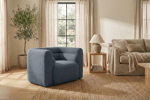 Araco Atelier Bear armchair in Spindle fabric