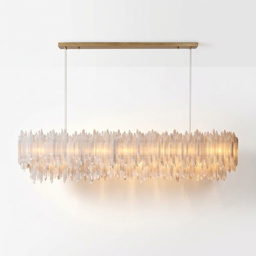 Araco Lumière Radiant Marlowe selenite pendant light