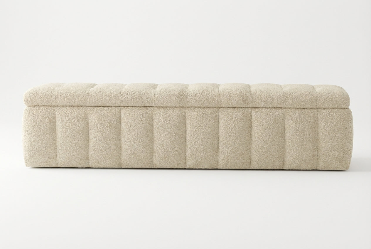 Araco Atelier Velour Bench Vanilla