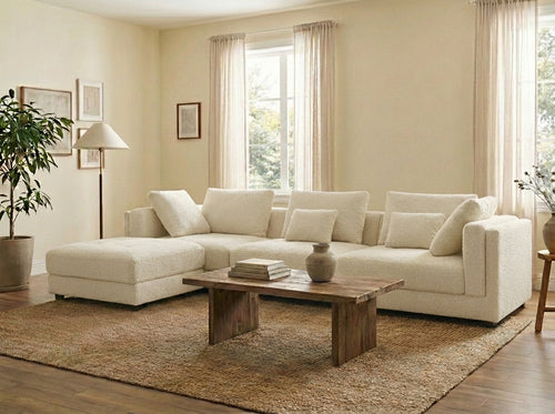 Araco Atelier Ollie 3 seater sofa in Vanilla fabric