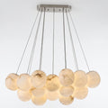 Araco Lumière Frozen Eclipse Alabaster Chandelier