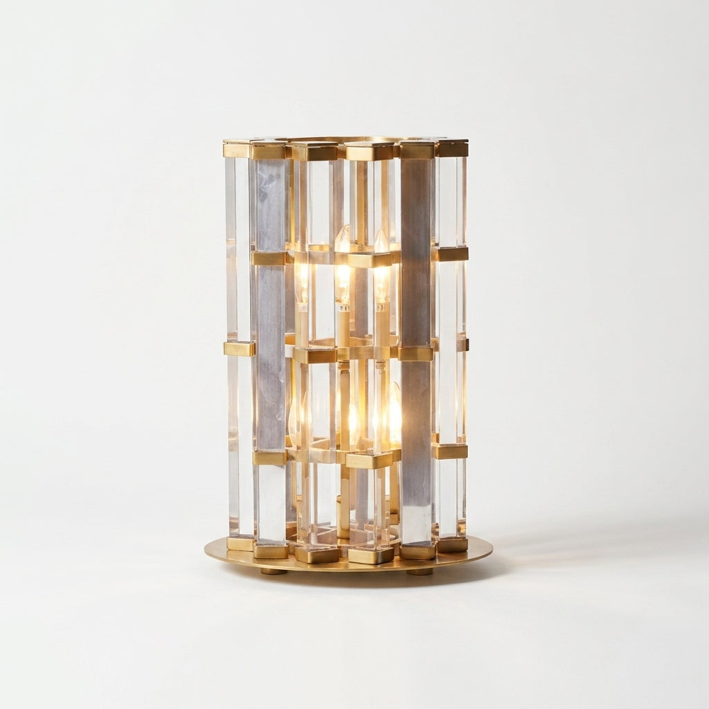 Araco Lumière Radiant Lustria crystal table lamp