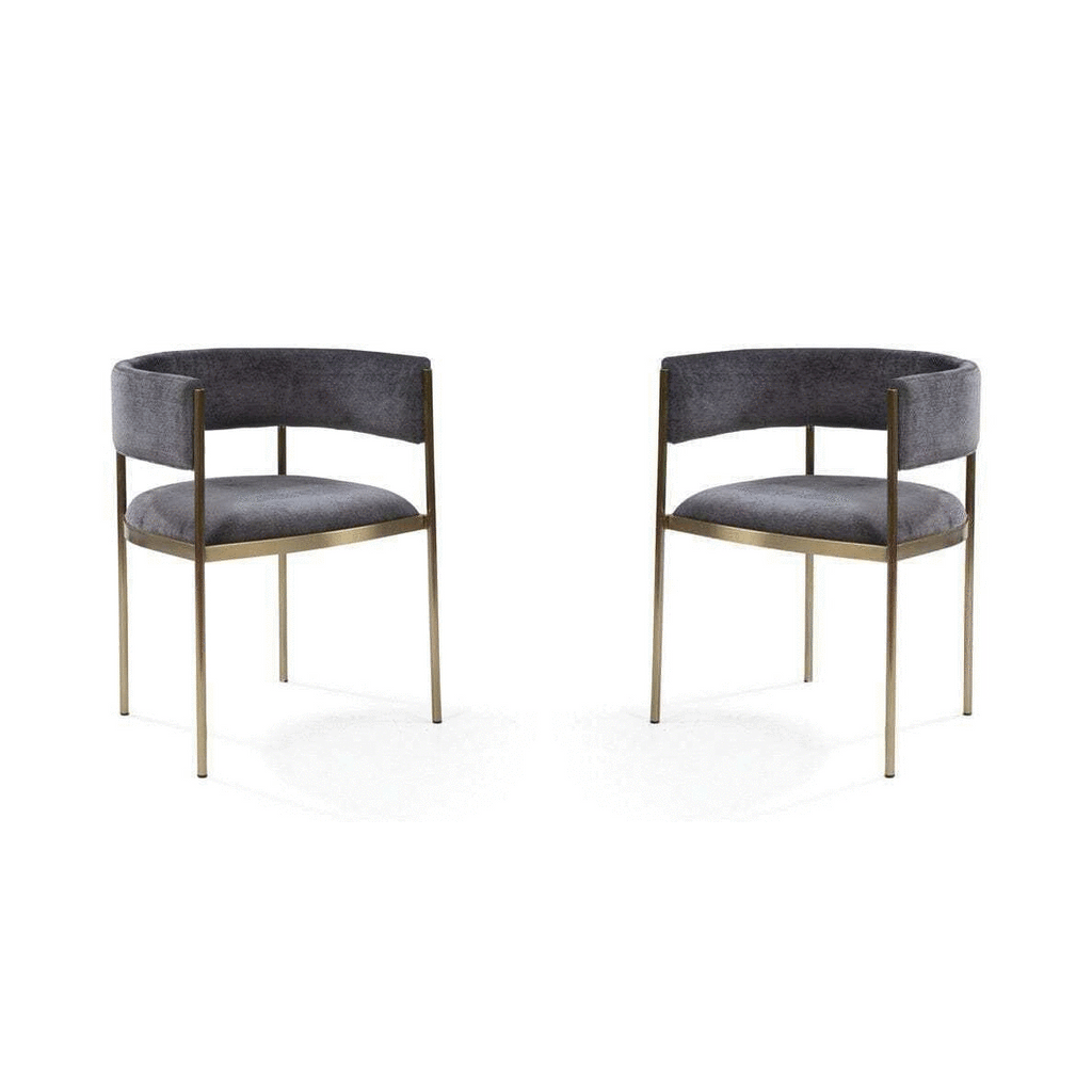 Tommy Franks Envie II charcoal dining chairs, alternate view
