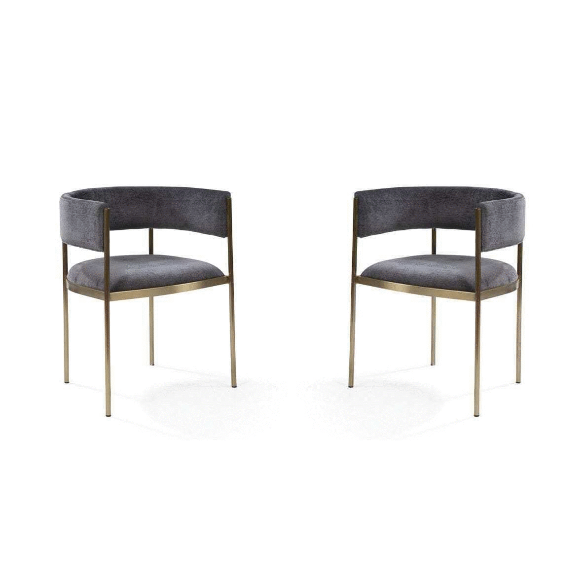 Tommy Franks Envie II charcoal dining chairs, alternate view