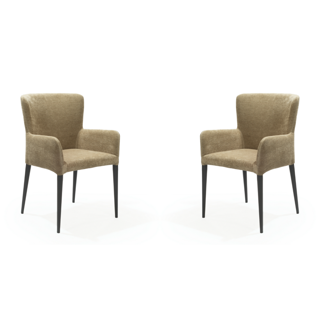 Tommy Franks Varsi olive dining chairs, alternate view