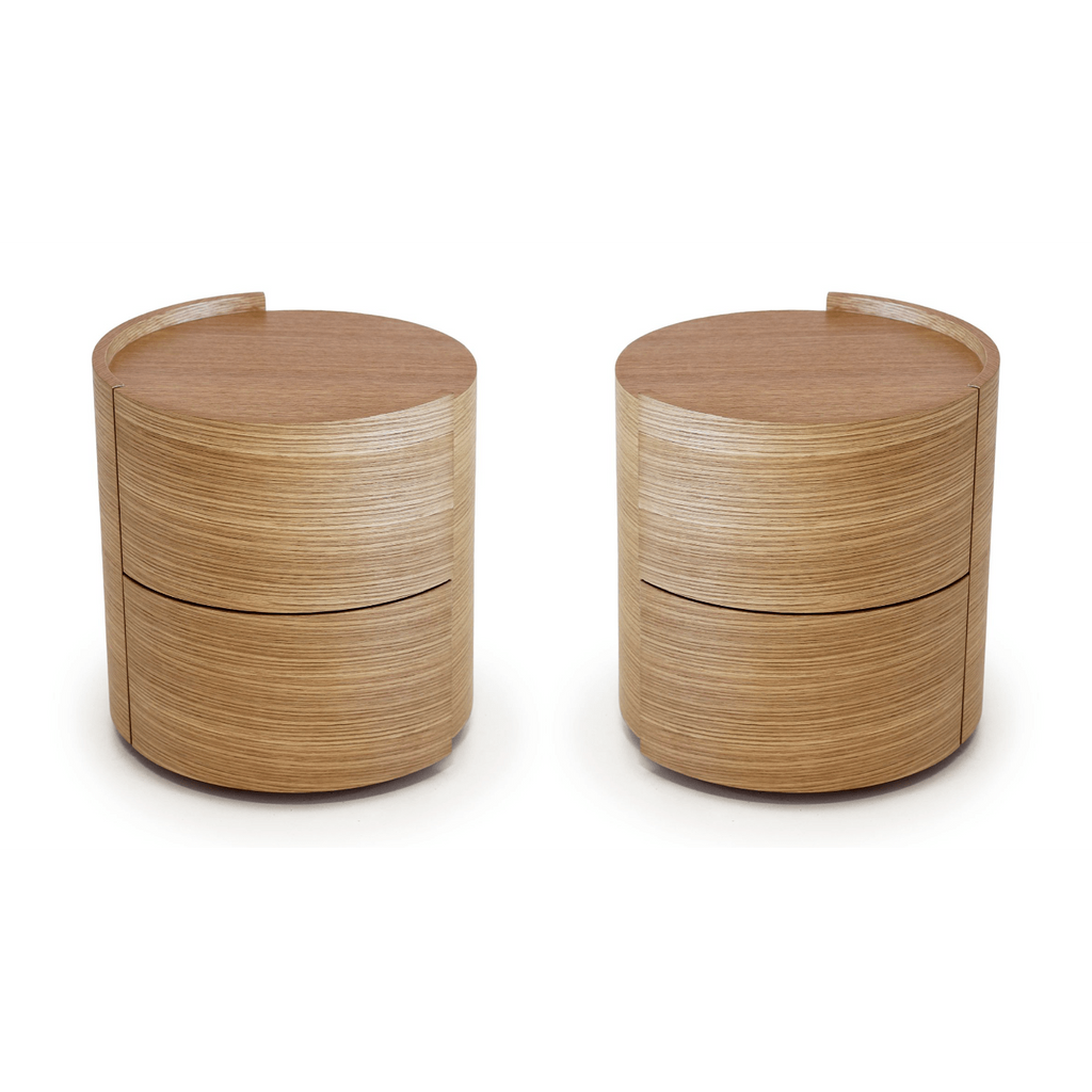 Tommy Franks Dexter ash oak bedside tables, alternate view