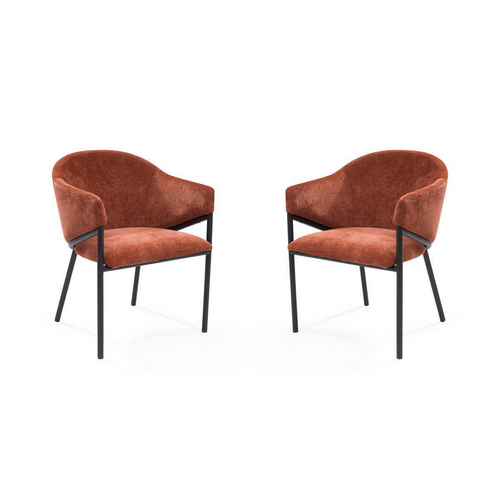 Tommy Franks Aidan rust armchairs, alternate view