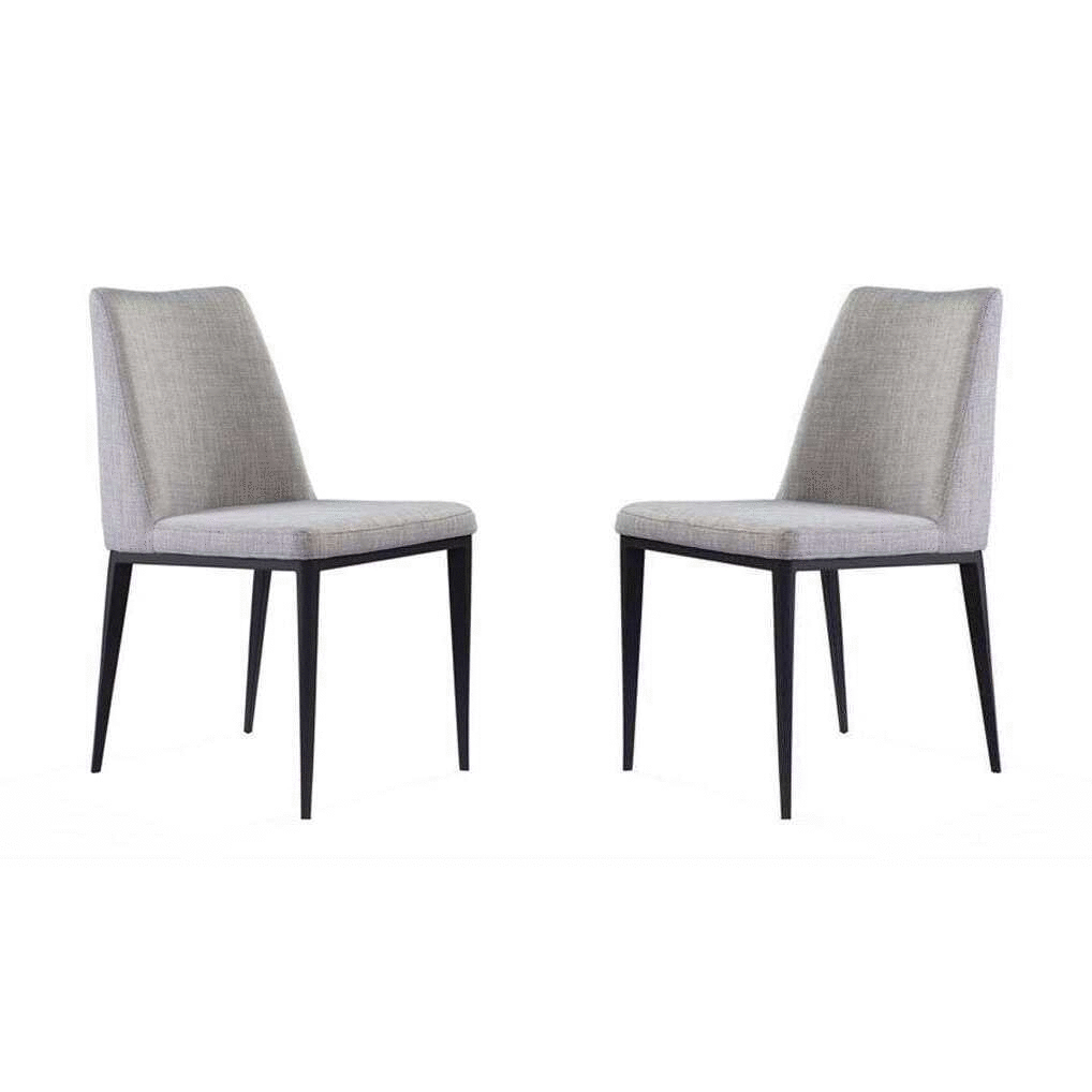 Tommy Franks Medici cool grey dining chairs, alternate view