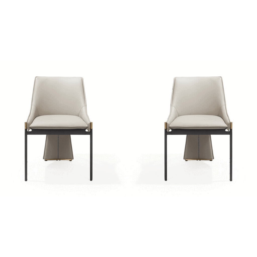 Tommy Franks Filipo taupe dining chairs, alternate view