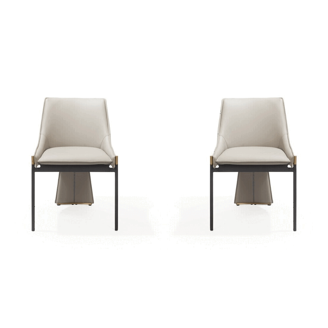 Tommy Franks Filipo taupe dining chairs, alternate view