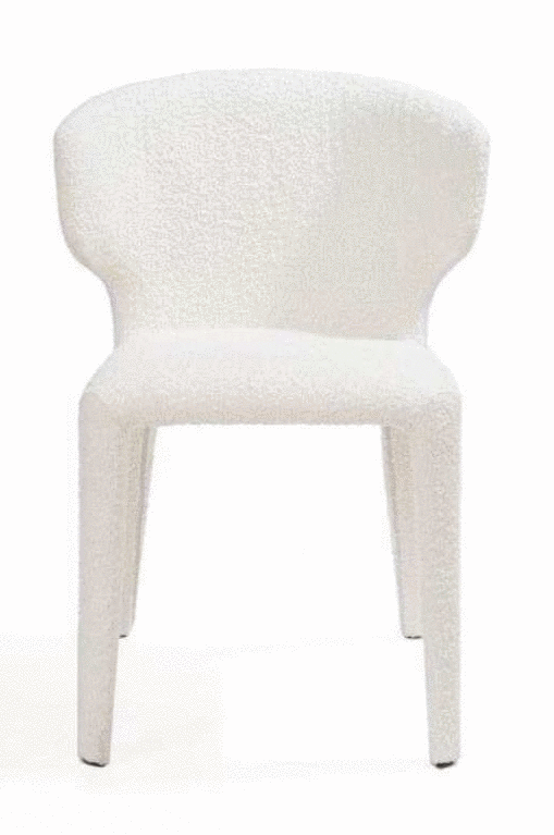 Tommy Franks Vela Polar bouclé dining chair, alternate view