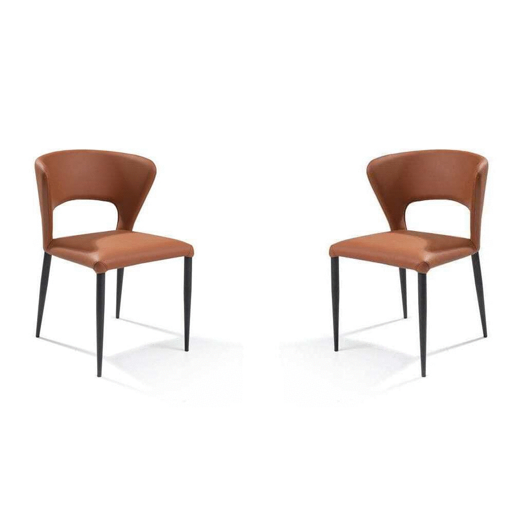 Tommy Franks Pari II tan dining chairs, alternate view