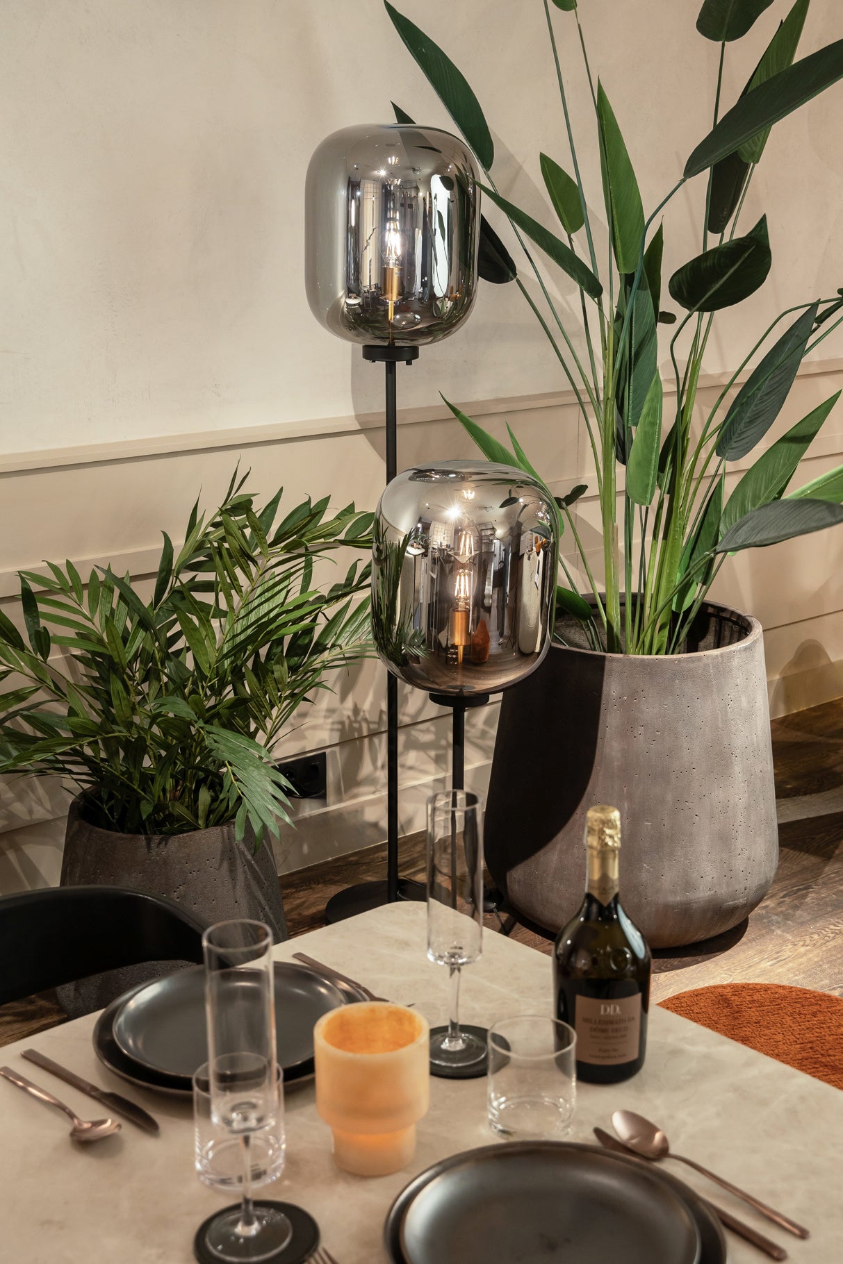 Dôme Deco PAXTON Floor Lamp styled in a luxury interior | Araco Interiors