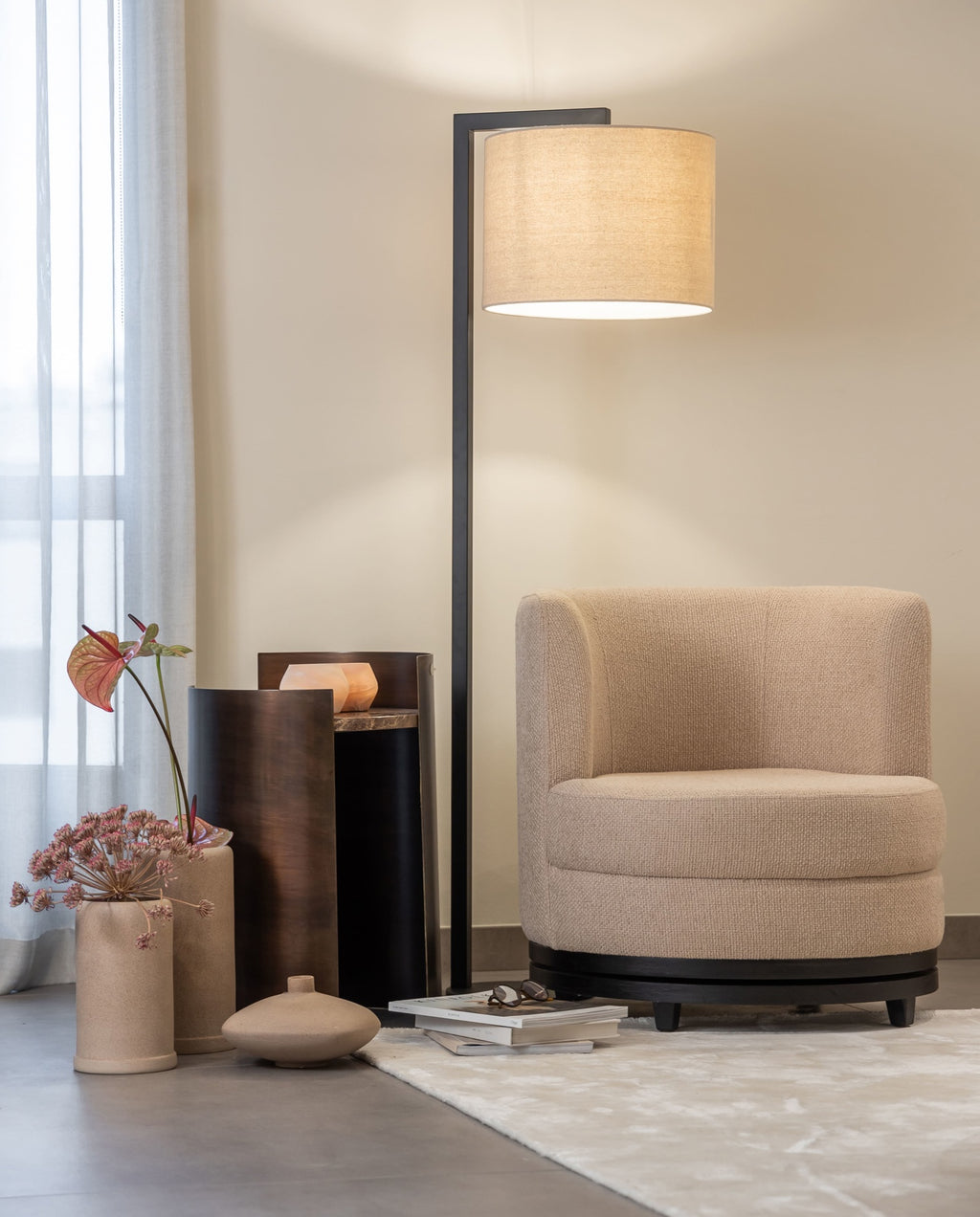 Dôme Deco LAKE Carpet styled in a luxury interior | Araco Interiors