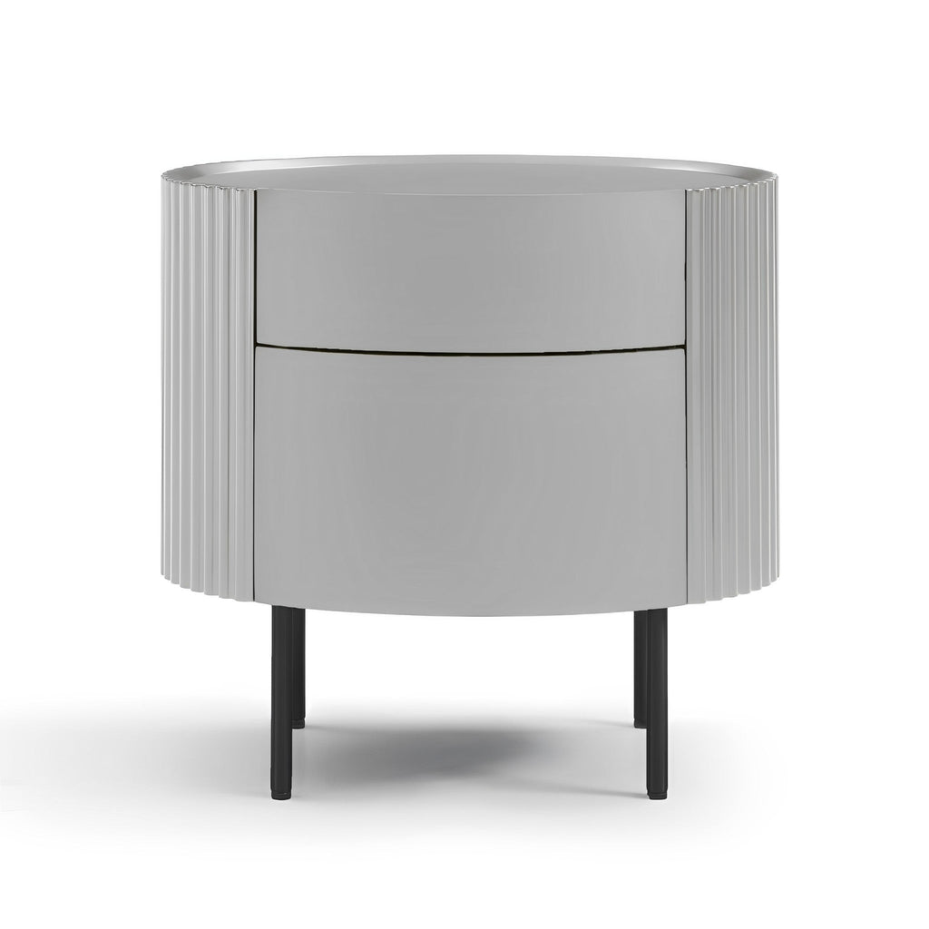 Tommy Franks Lantine light grey bedside table, alternate view