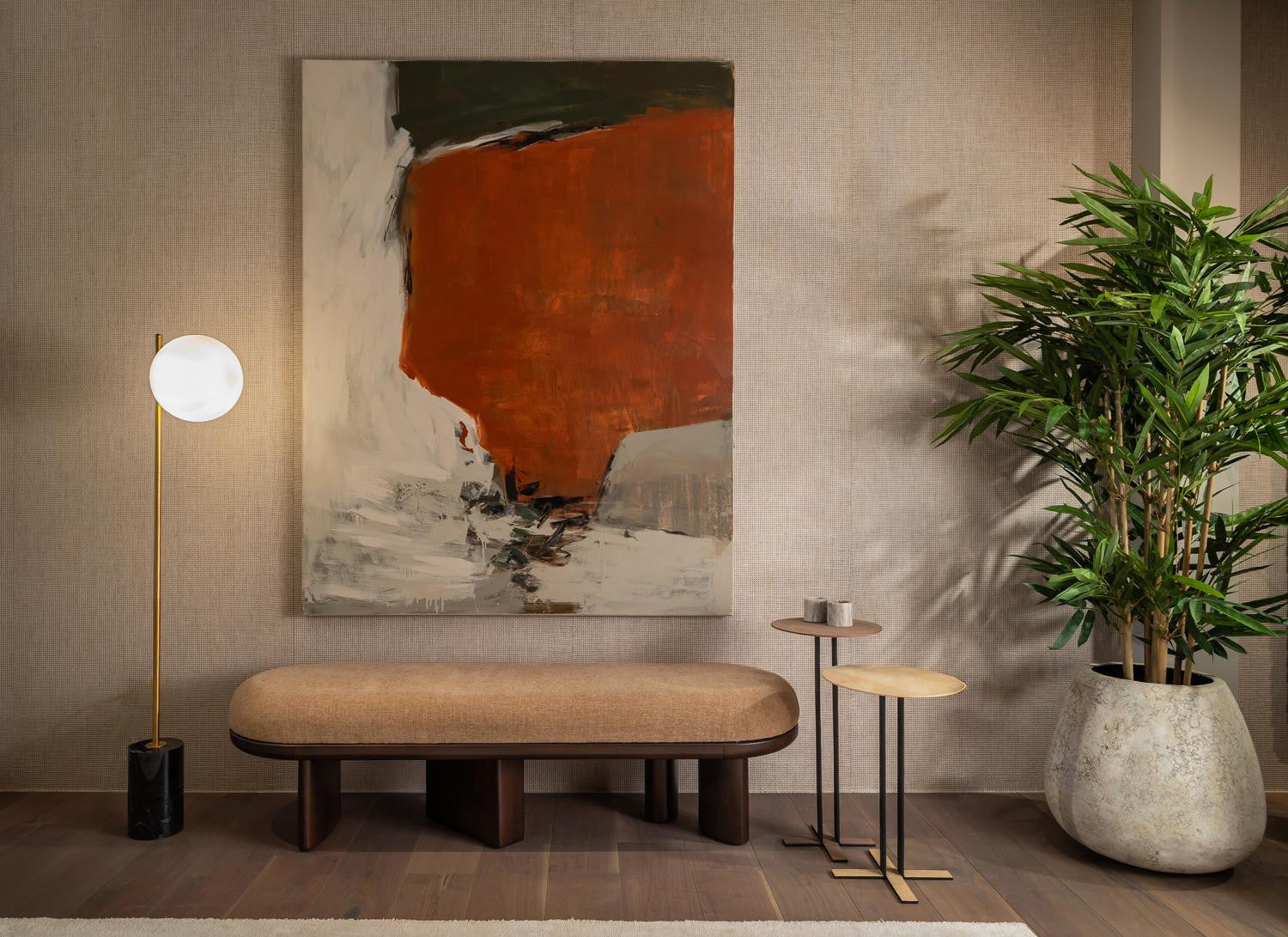 Dôme Deco MARCONI Floor Lamp styled in a luxury interior | Araco Interiors