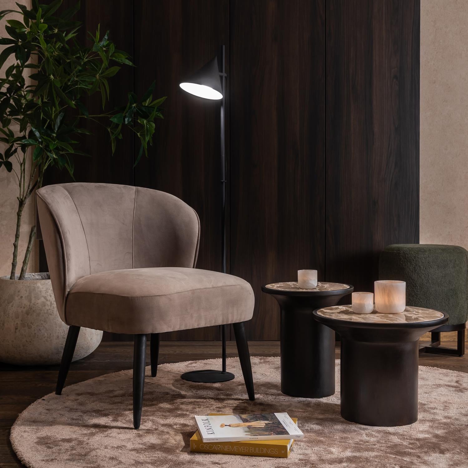 Dôme Deco ALBERTI Floor Lamp styled in a luxury interior | Araco Interiors
