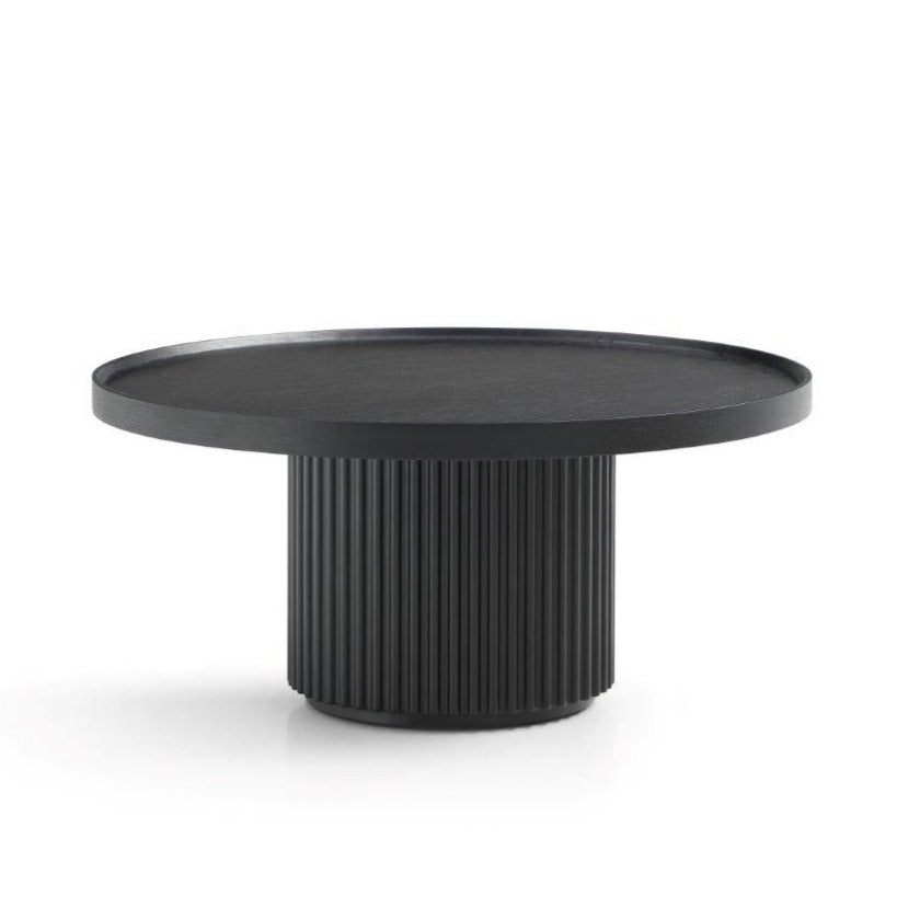 Tommy Franks Lincoln matte black coffee table, alternate view