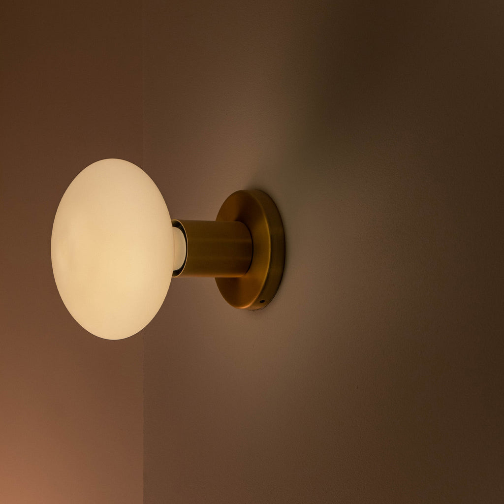 Tala Lochan Wall Light in Brass + Oval