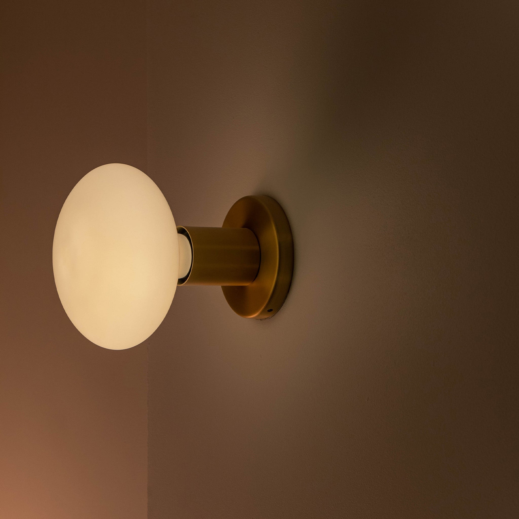 Tala Lochan Wall Light in Brass + Oval