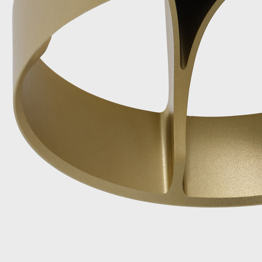 Tala Loop Single Pendant in Gold + Sphere IV close-up detail of the finish