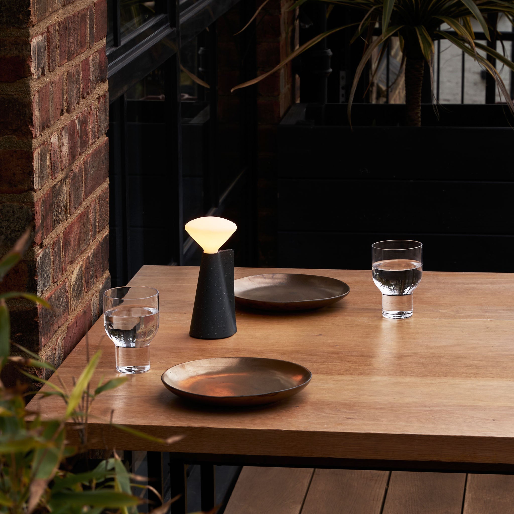 Tala Mantle Portable Lamp in Granite Black