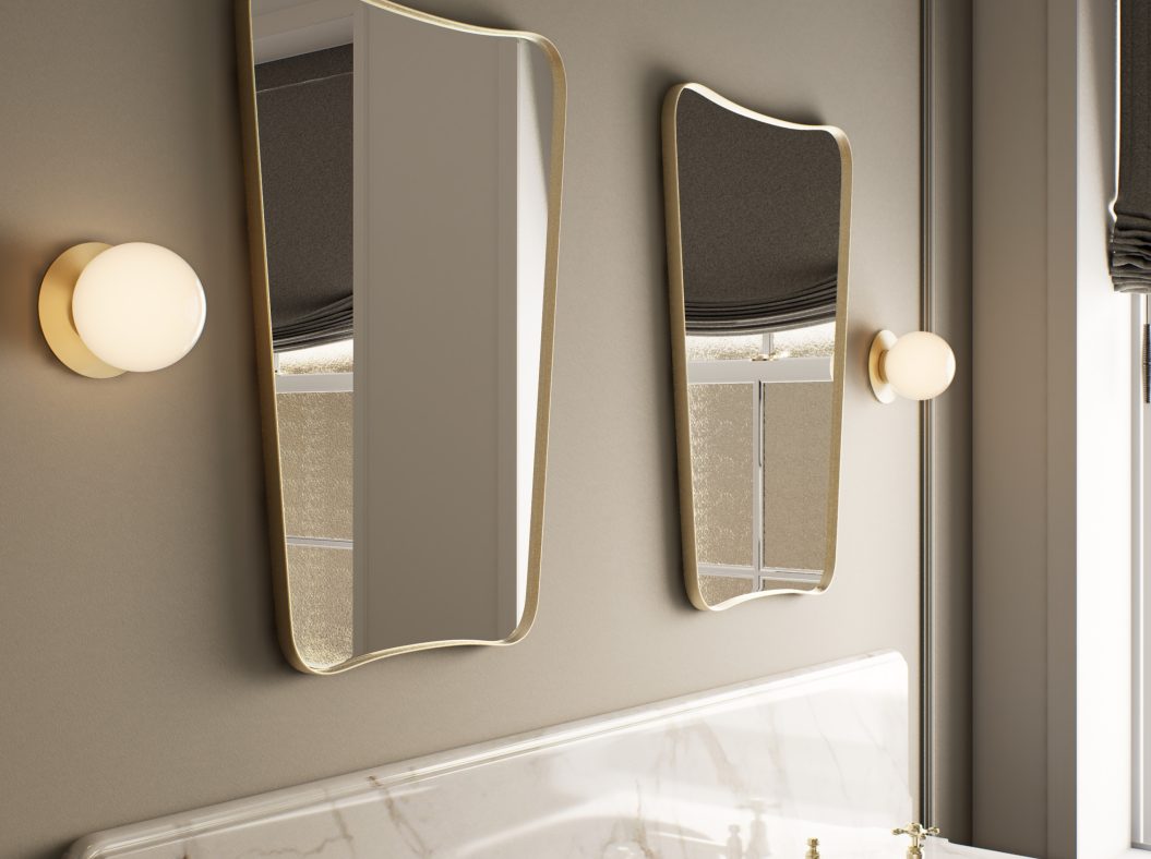 CTO Lighting Mezzo Small - Flush IP44 Wall Light