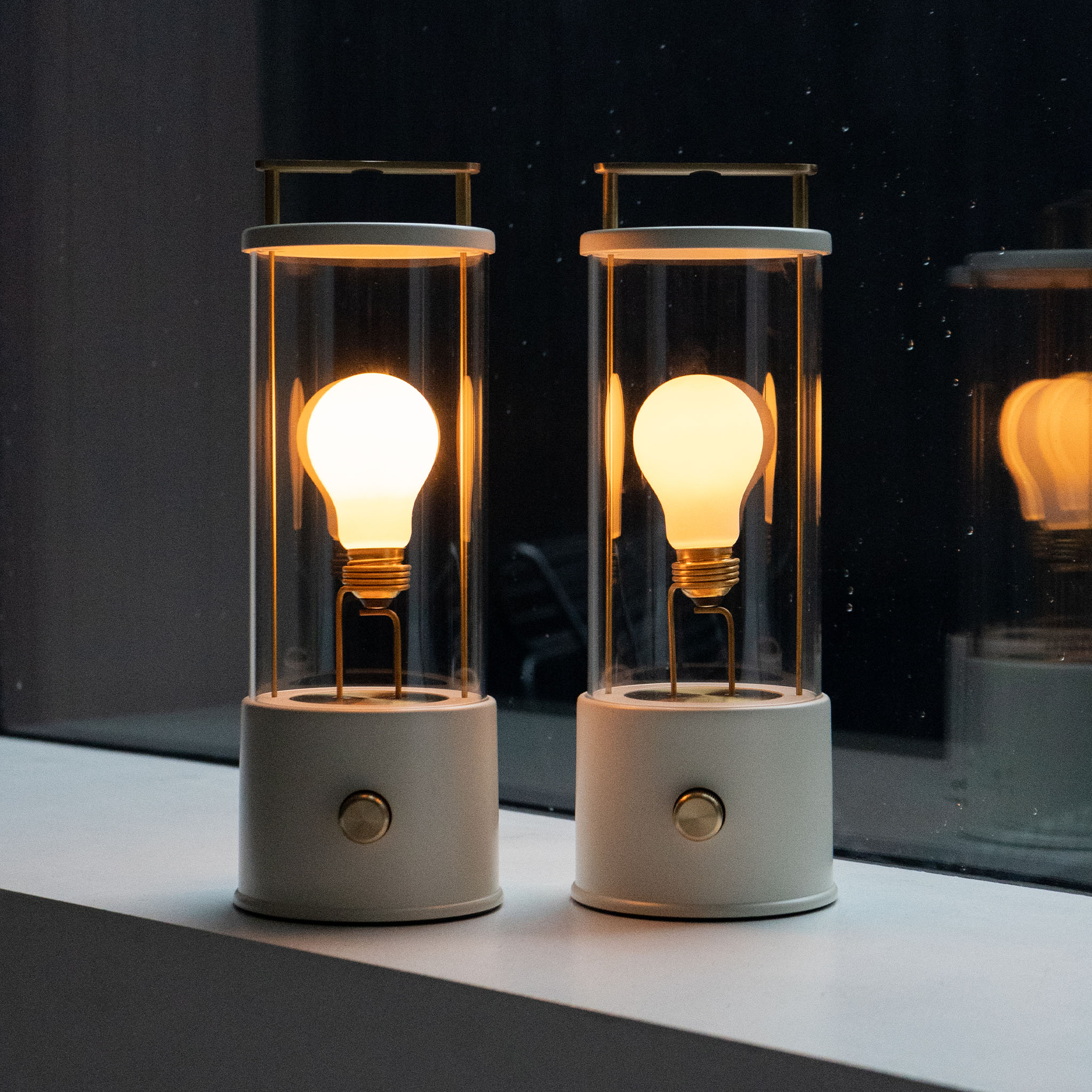 Tala The Muse 1.0 Portable Lamp in Candlenut White - Set of 2 in a styled interior setting (view 2)