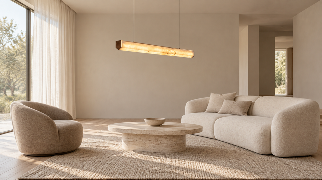Araco Lumière Frozen Nexa Alabaster Pendant Light
