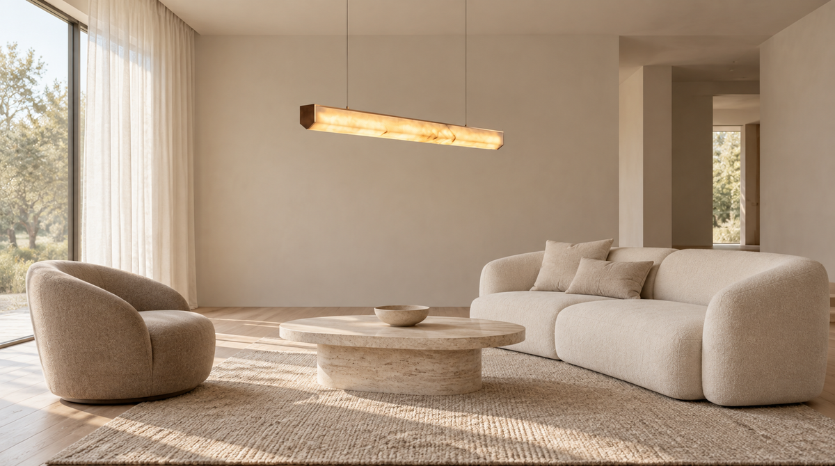 Araco Lumière Frozen Nexa Alabaster Pendant Light