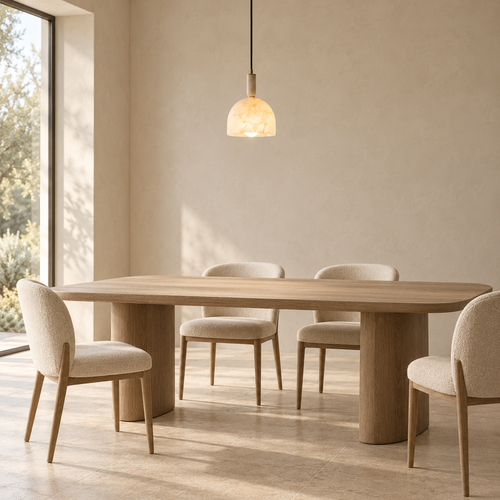 Araco Lumière Frozen Nuri Alabaster Pendant Light