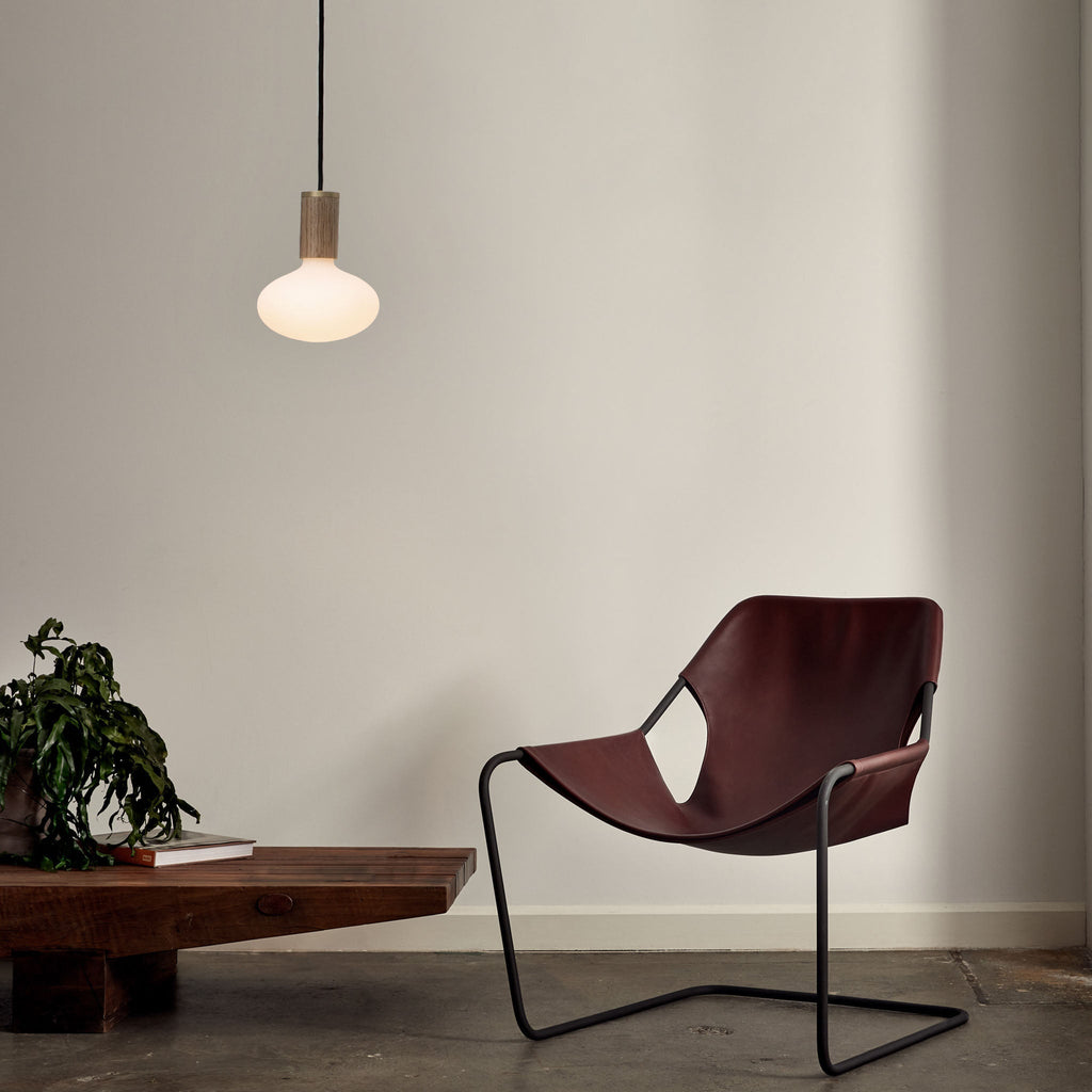 Tala Oval Pendant Light in Walnut