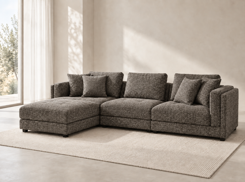 Araco Atelier Ollie 3 Seater Sofa Pebbles