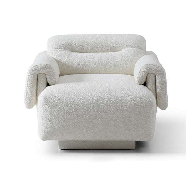 Frankie 1-Seater Sofa - Chex Polar Bouclé