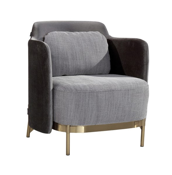 Tommy Franks Gemma grey lounge chair, alternate view