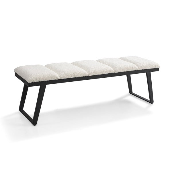 Tommy Franks Ponce bouclé bench, alternate view