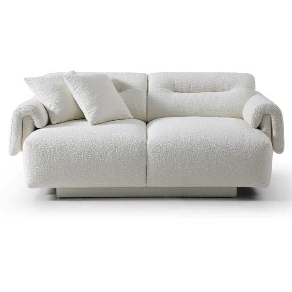 Frankie 2-Seater Lounge - Chex Polar Bouclé