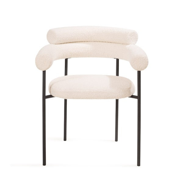 Tommy Franks Alita bouclé dining chair, alternate view