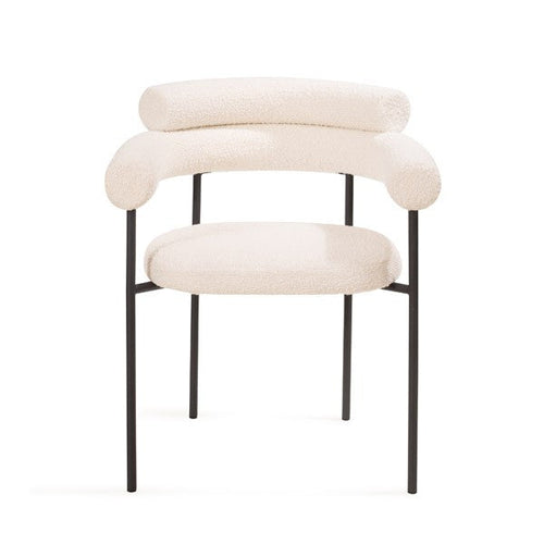 Tommy Franks Alita bouclé dining chair, alternate view