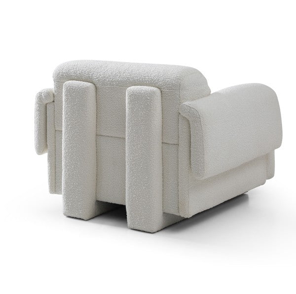 Frankie 1-Seater Sofa - Chex Polar Bouclé