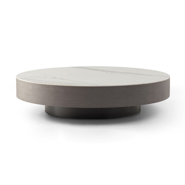Tommy Franks Coin pewter coffee table, alternate view