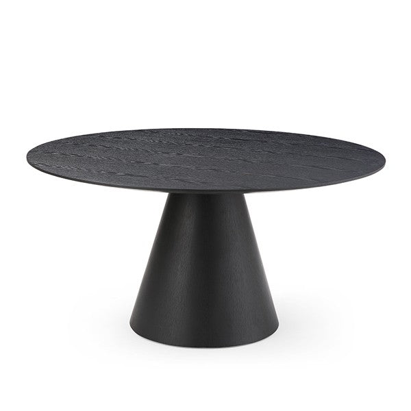 Tommy Franks Tavamo 150 black oak dining table, alternate view