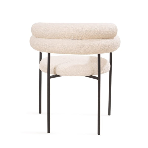 Alita Dining Chair - Chex Polar Bouclé